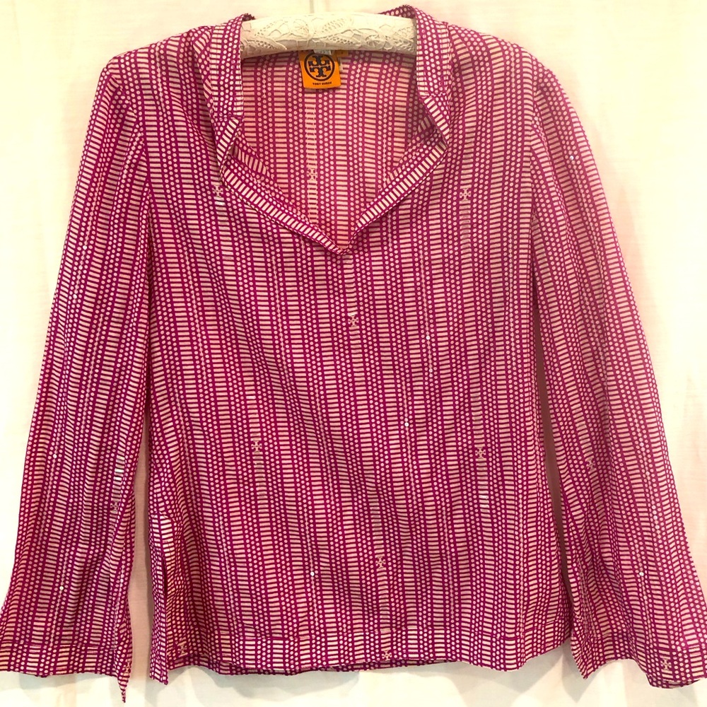 Tory Burch sequined blouse, size 8